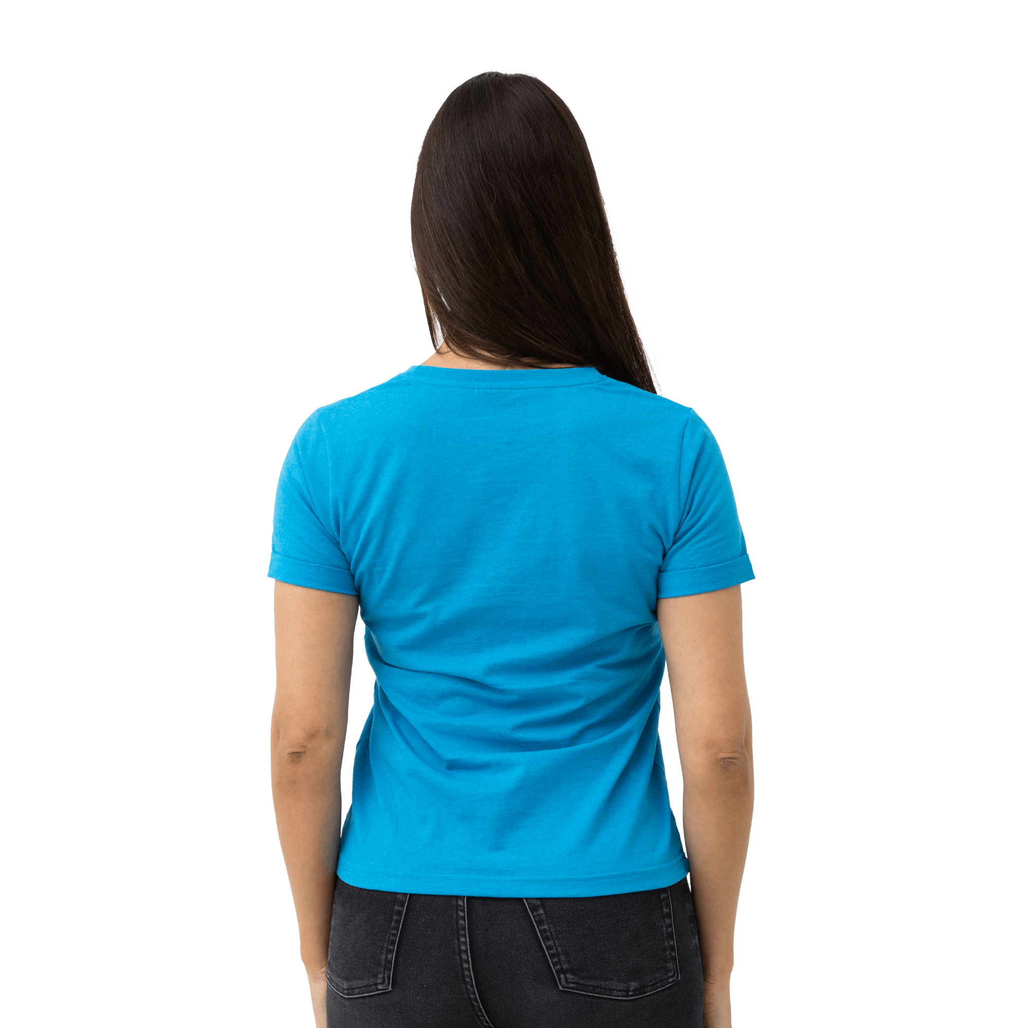 blue tshirt with white atlas copco logo