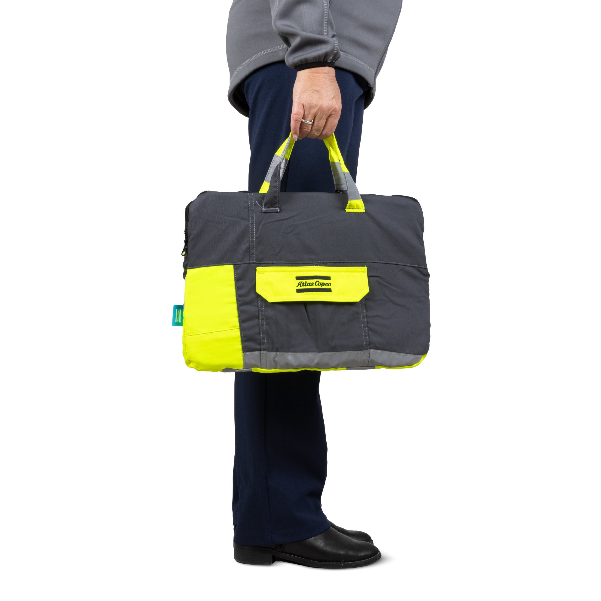 high vis recycled laptop bag