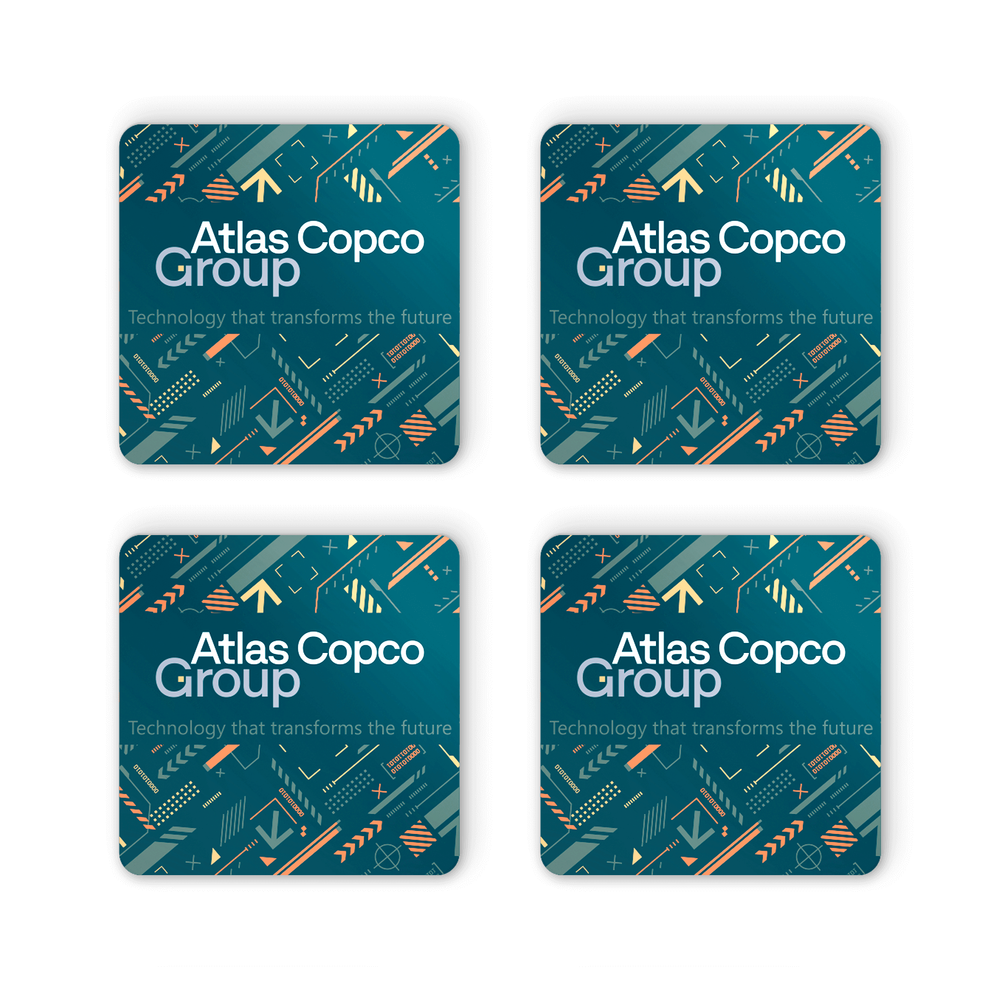 teal atlas copco group stickers