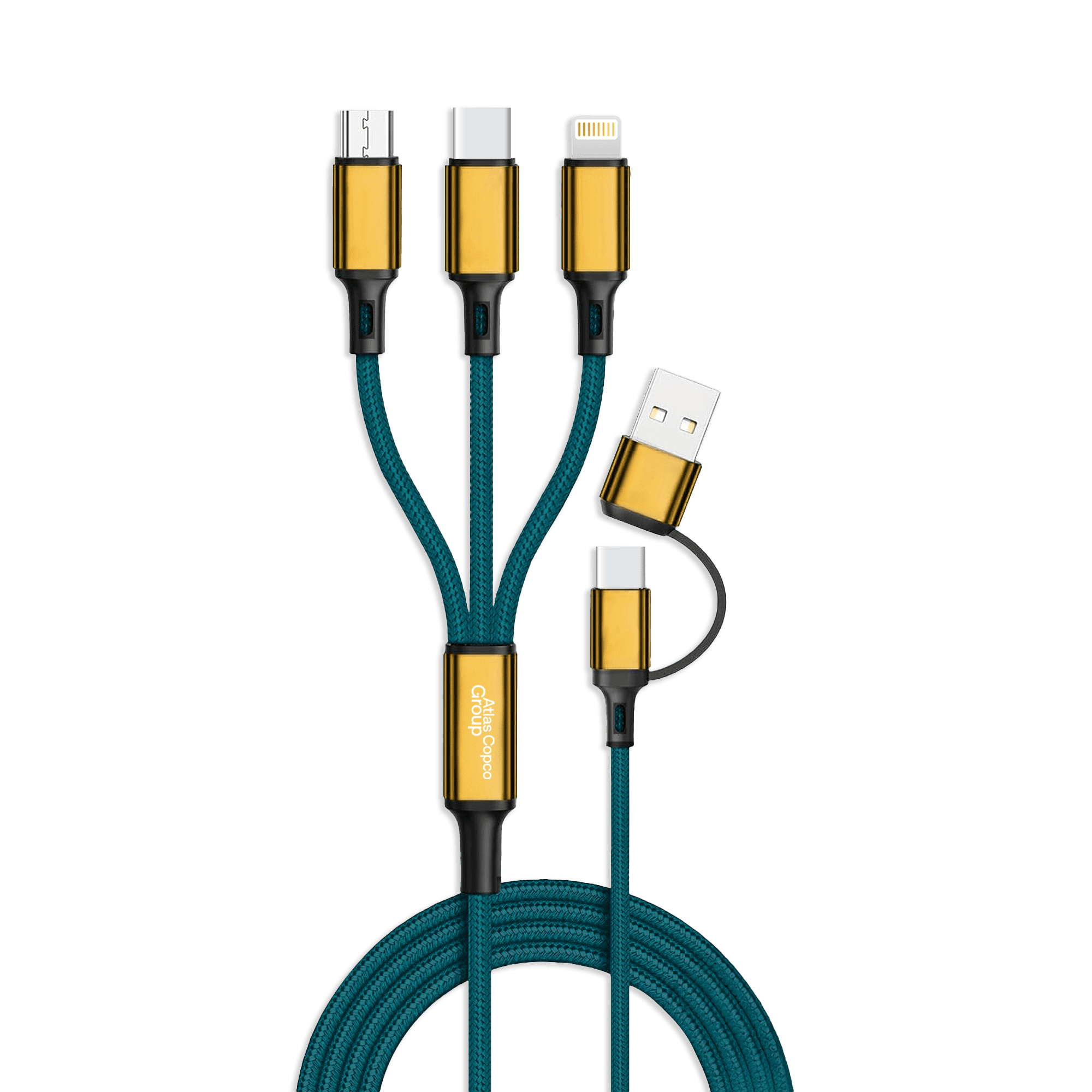 teal and gold multicable 